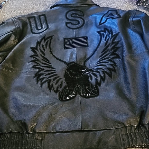Leather Motorcycle Jacket - Picture 3 of 3